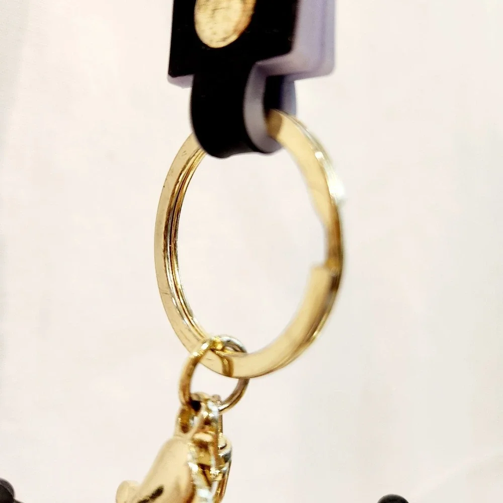 Sanrio‎ Kuromi Keychain and Purple HAPPY Lanyard